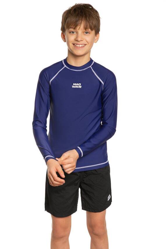 Mad Wave Çocuk Yüzme T-Shirt longsleeve, Mavi - 2